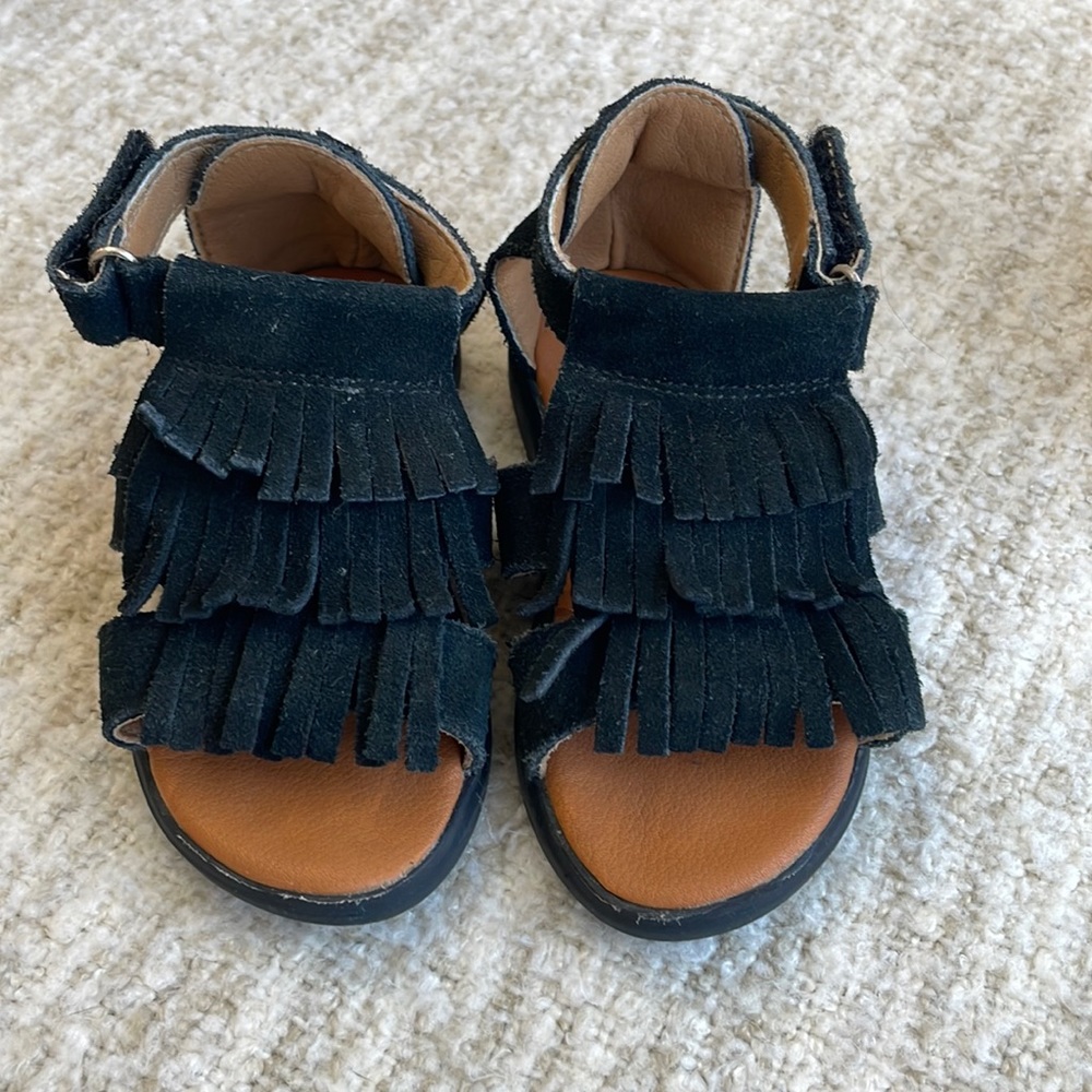 Fringe toddler sandals
